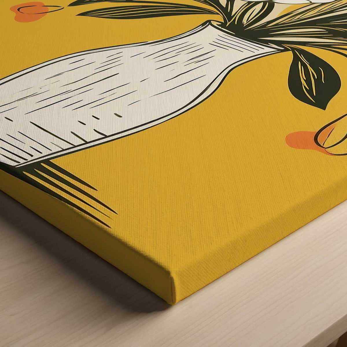 Tijdloze Bloemenvazen Illustratie – portret kunstwerk als wanddecoratie, afbeelding 13