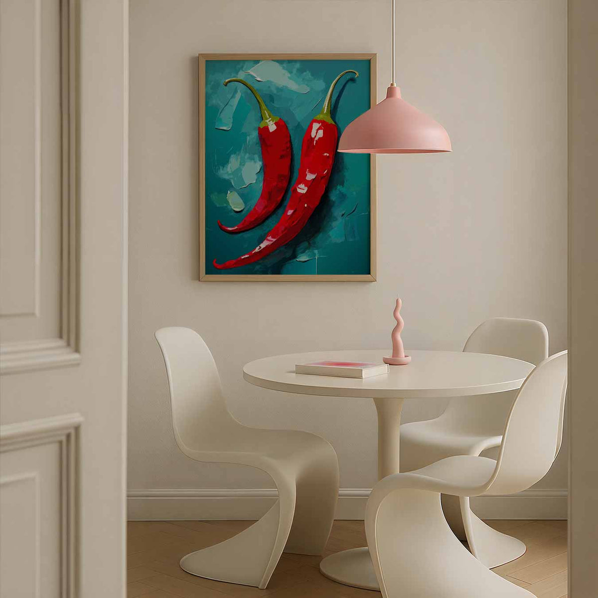 Spicy Pepper Art Print – culinaire wandkunst als portret poster