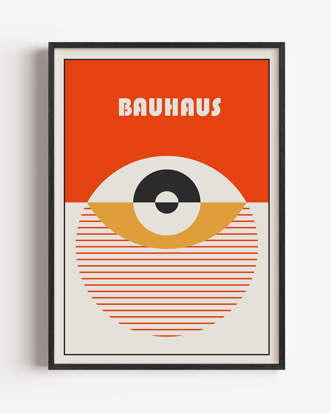 Vorm en balans – staande Bauhaus poster als wanddecoratie