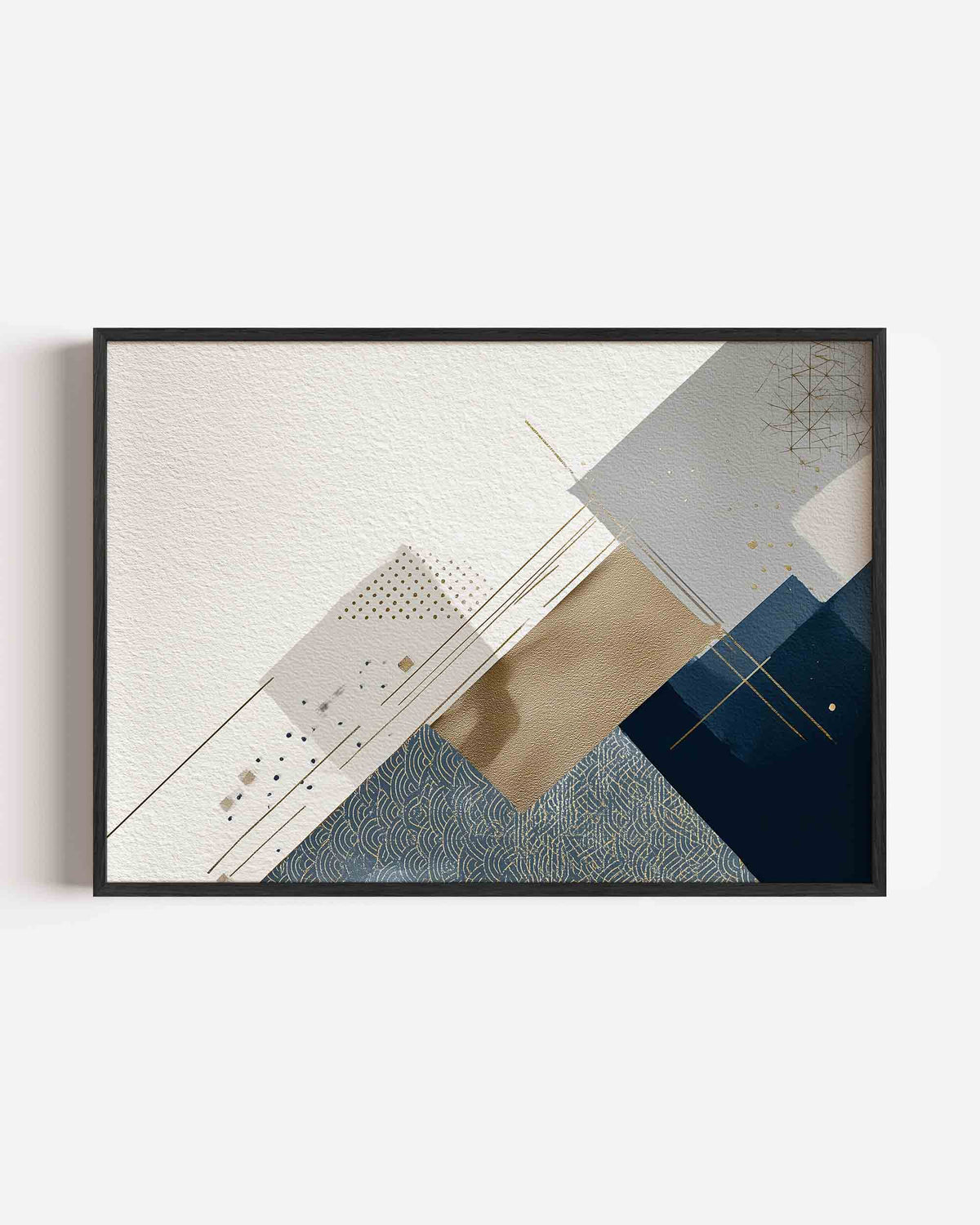 Abstracte vormen – abstracte landscape poster als wanddecoratie