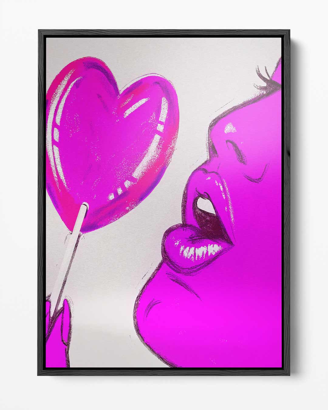 Pop Art Lollipop Sensatie – portret kunstwerk als wanddecoratie