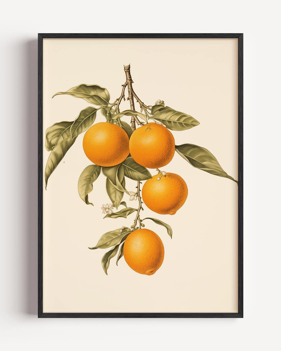 Zomerse Sinaasappeltak – keuken portret poster als wanddecoratie