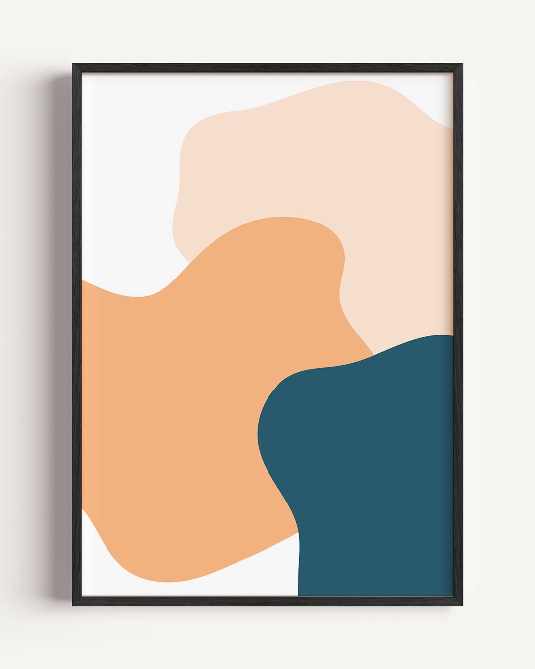 Abstracte Vormen – kleurrijke abstracte portret poster als wanddecoratie