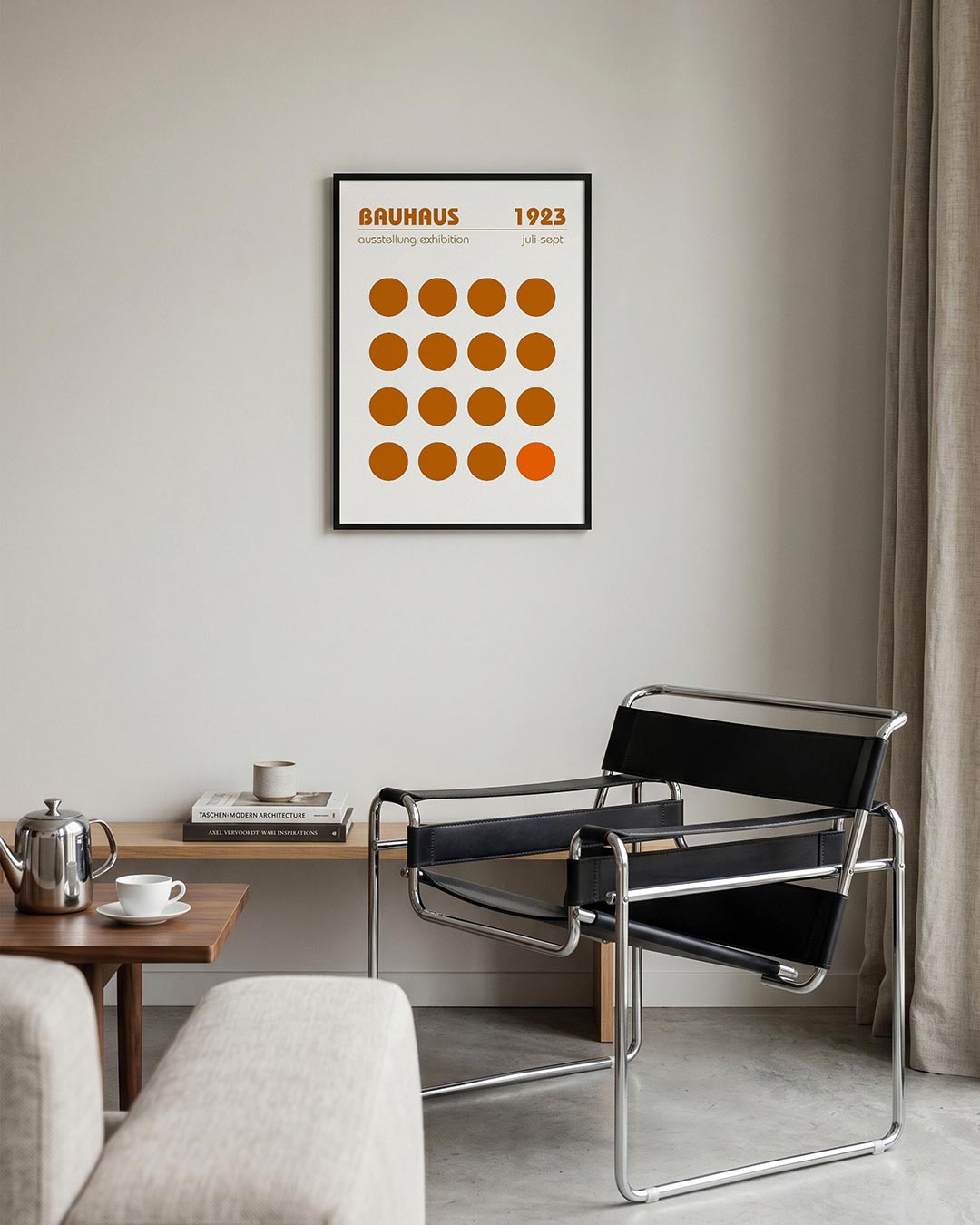  – geometrische Bauhaus poster in staand formaat
