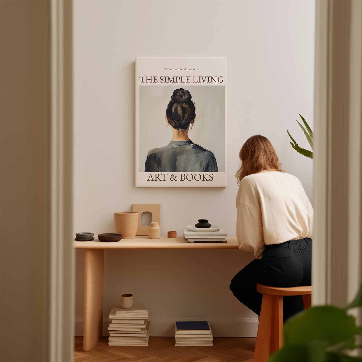Eenvoudige Schoonheid – staande wandkunst voor woonkamer of interieur