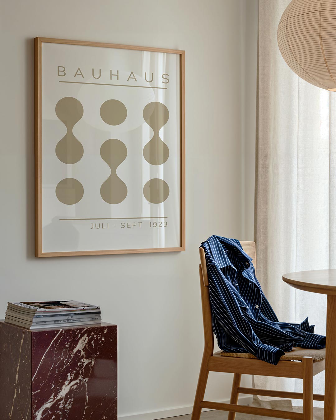 Vorm en ritme – geometrische poster in Bauhaus-stijl van WallArtistic