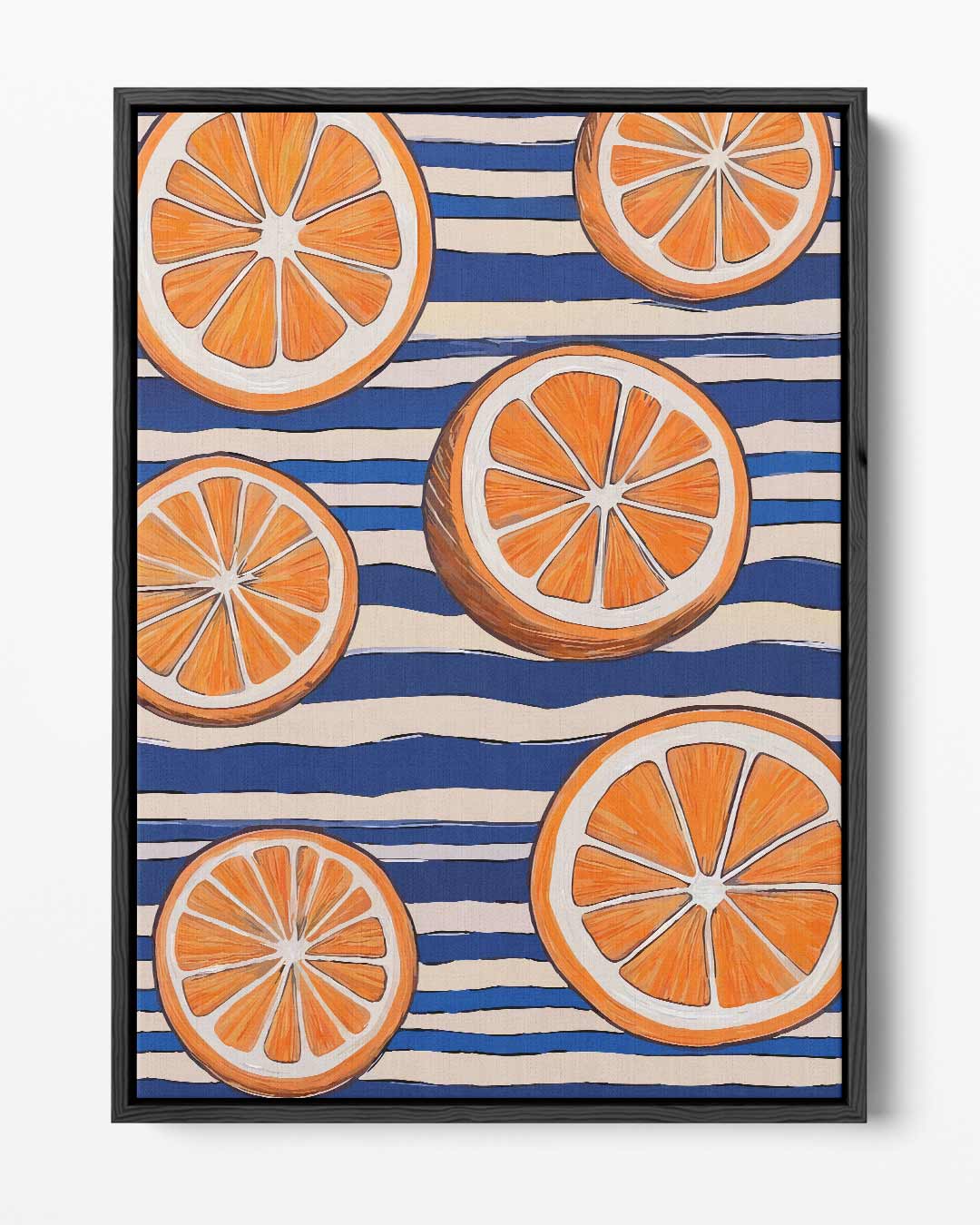 Citrus Vibe – portret kunstwerk als wanddecoratie