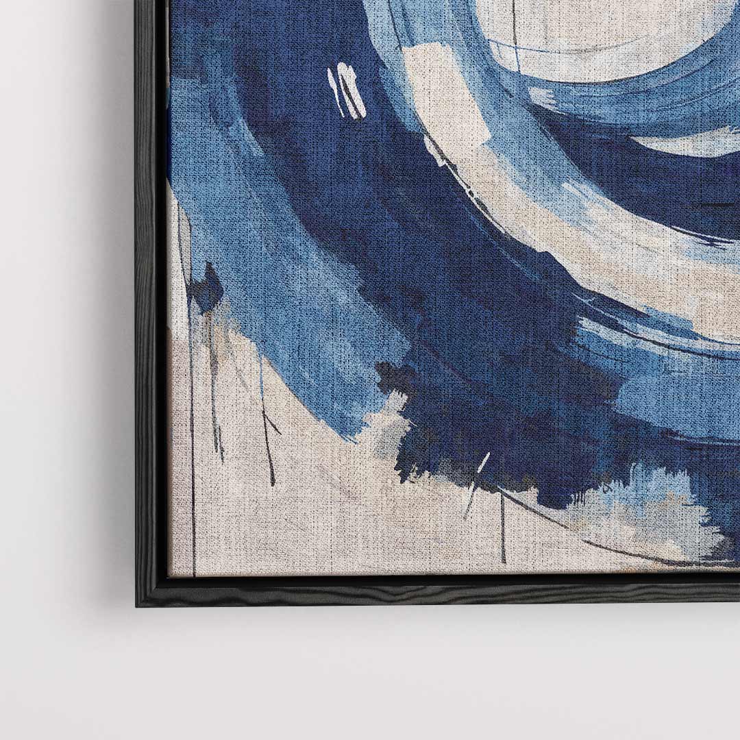 Blauwe Stroom – staand kunstwerk voor modern interieur