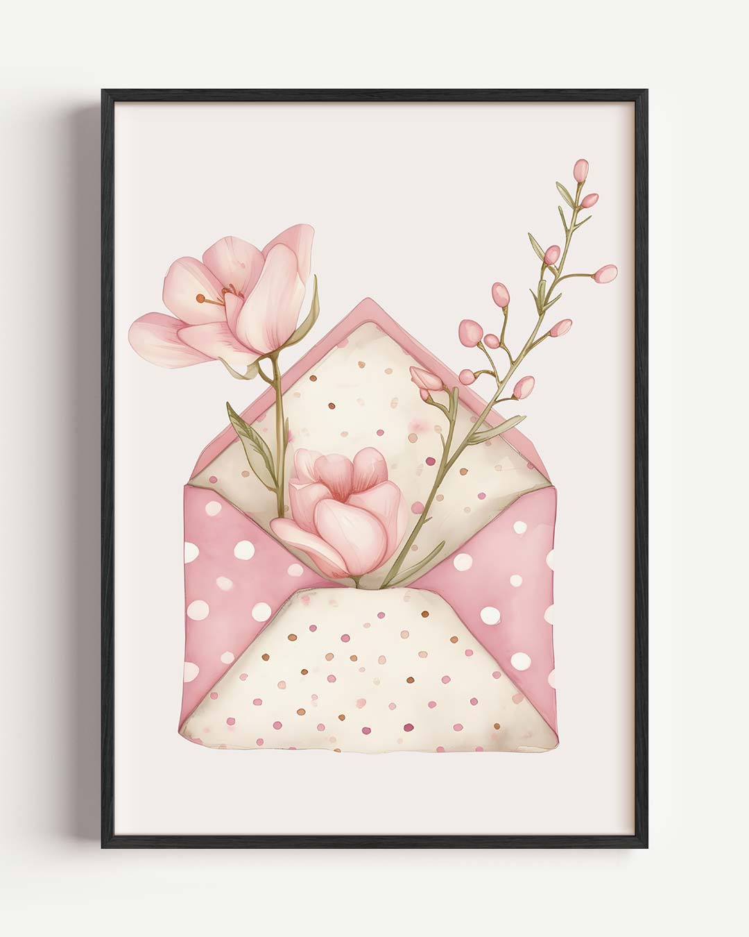 Bloemenbrief – kids portret poster als wanddecoratie