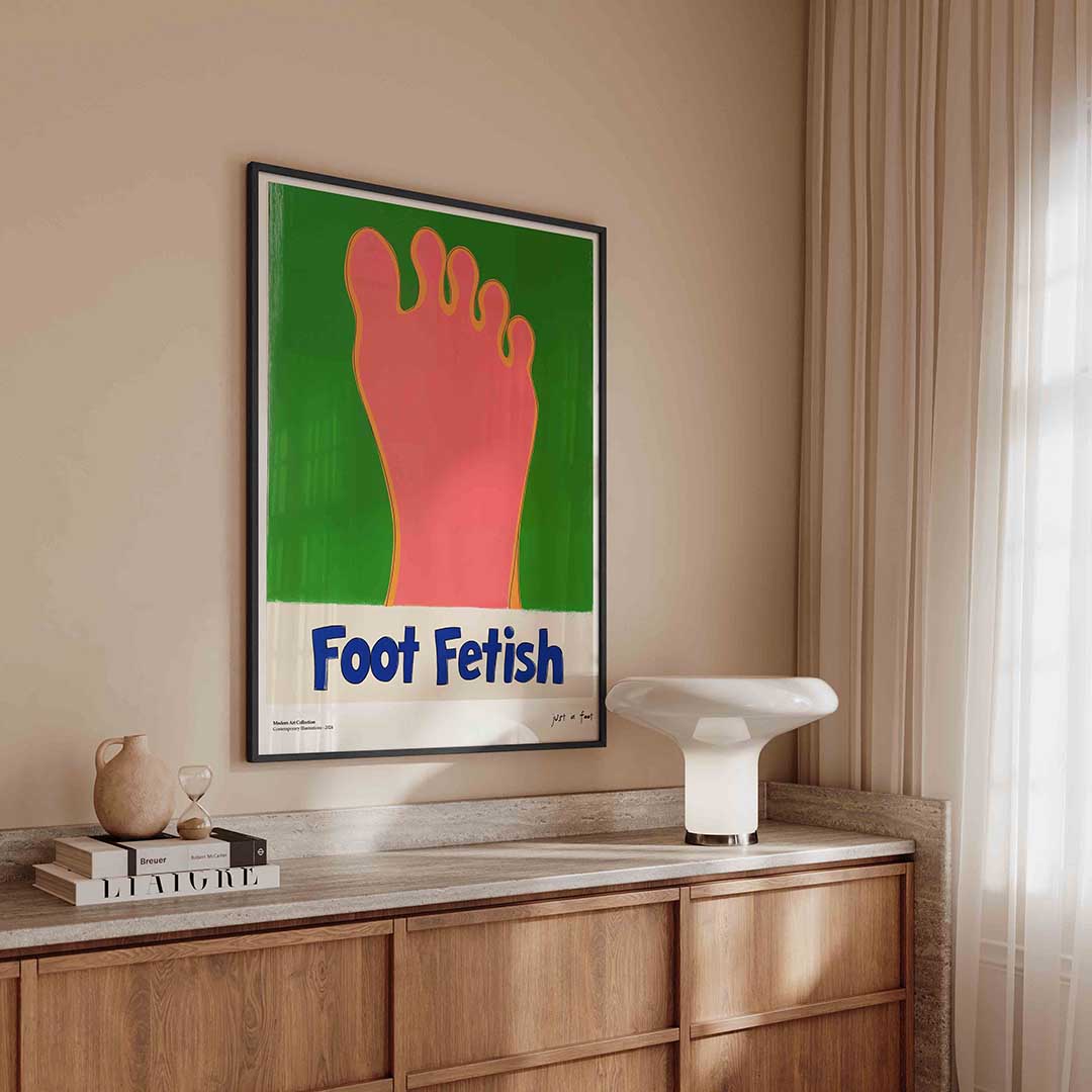 Voetafdruk – urban poster in staand formaat
