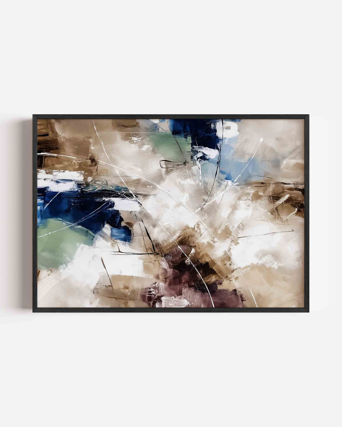 Abstracte vormen – abstracte landscape poster als wanddecoratie