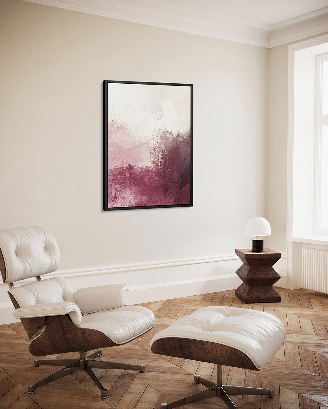 Zachte kleuren harmonie – staand wanddecoratie kunstwerk
