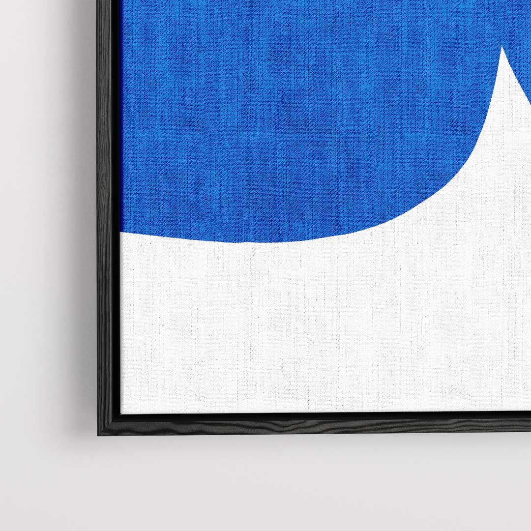 Dans van de Blauwe Lijnen – dibond kunstwerk als wanddecoratie