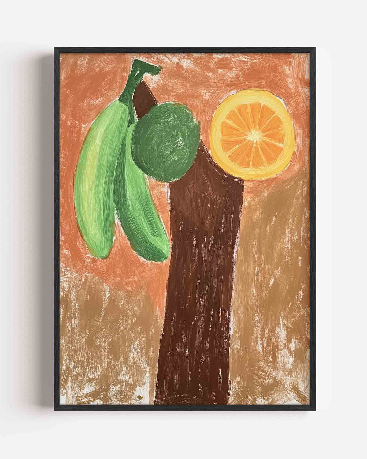 Fruit en boomstam – jungle portret poster als wanddecoratie