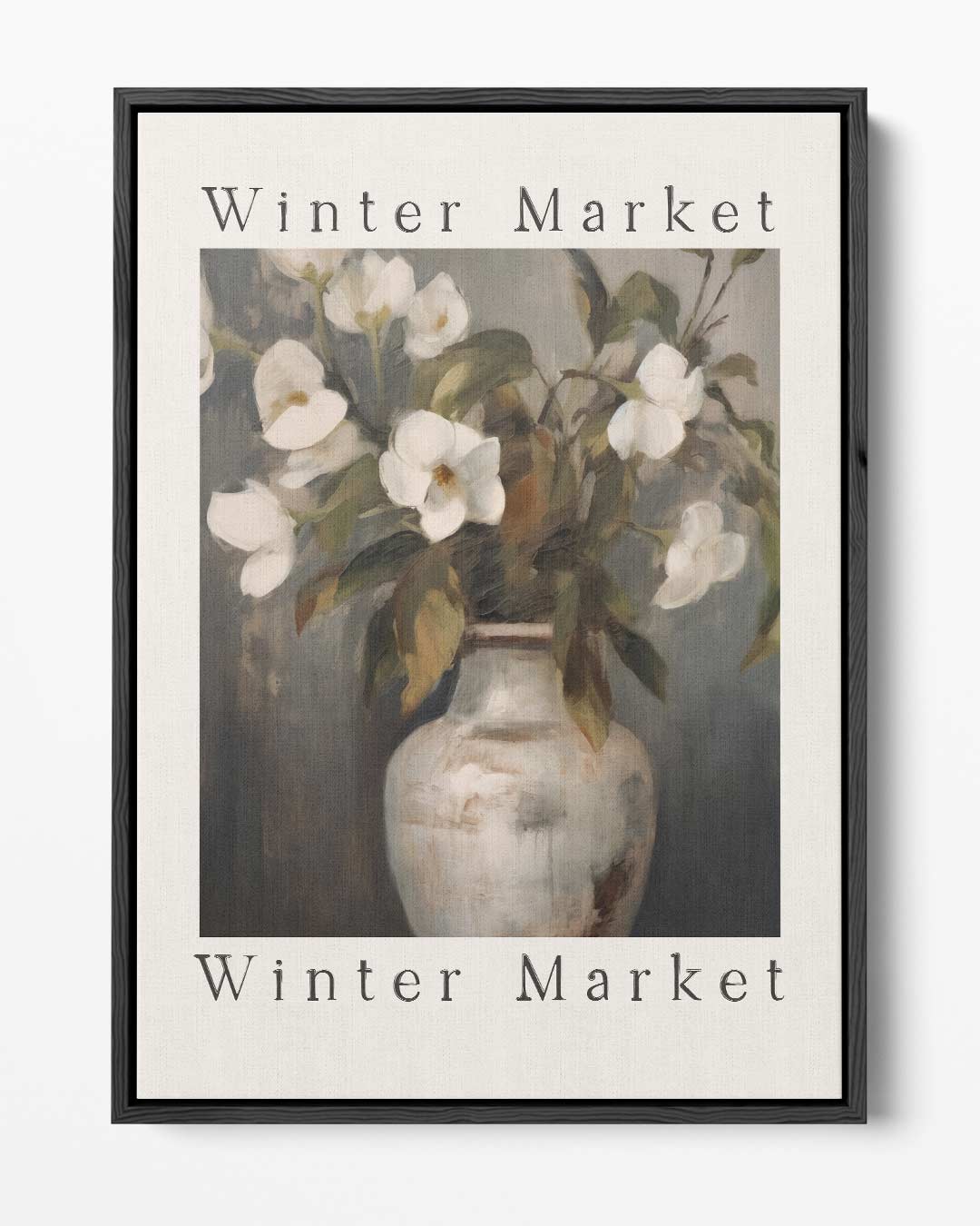 Wintermarkt Bloemenpracht – portret kunstwerk als wanddecoratie