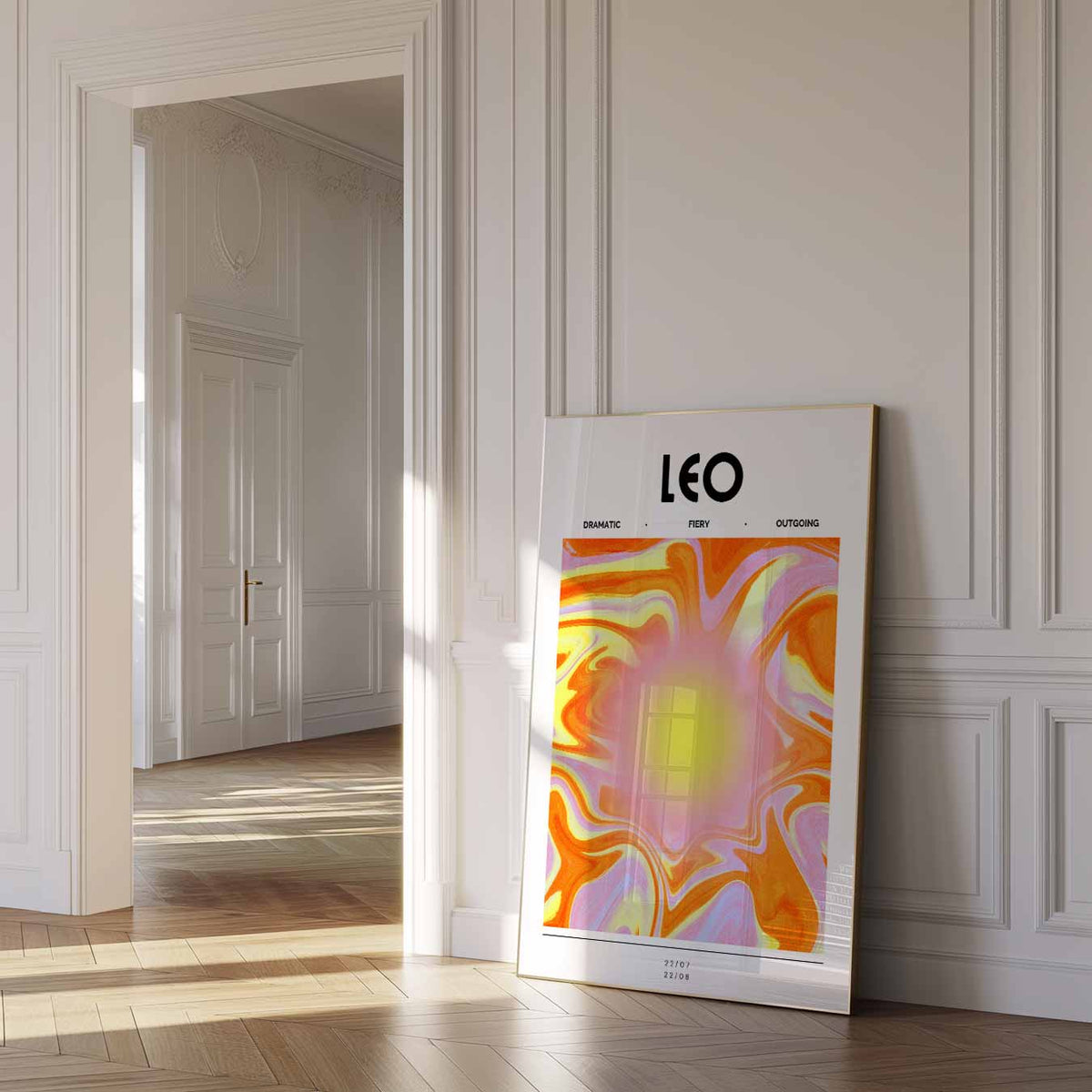 Leo – mindful poster in staand formaat