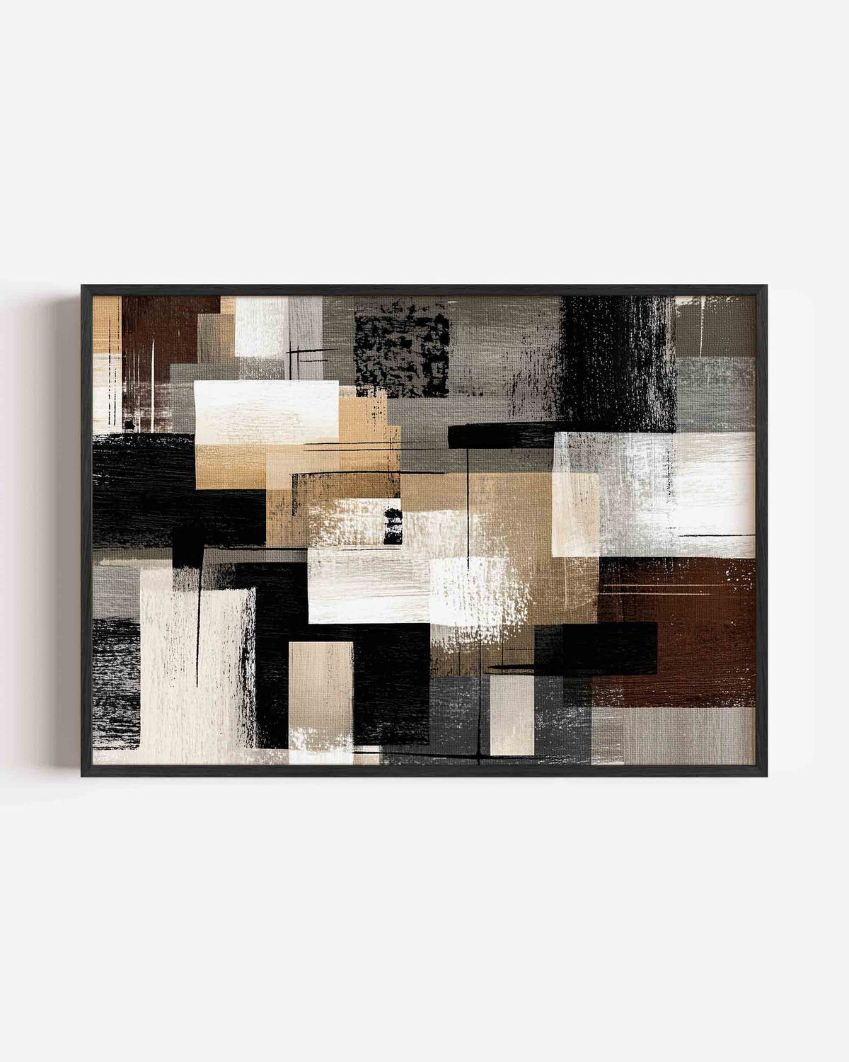 Abstracte rechthoeken – abstracte landscape poster als wanddecoratie