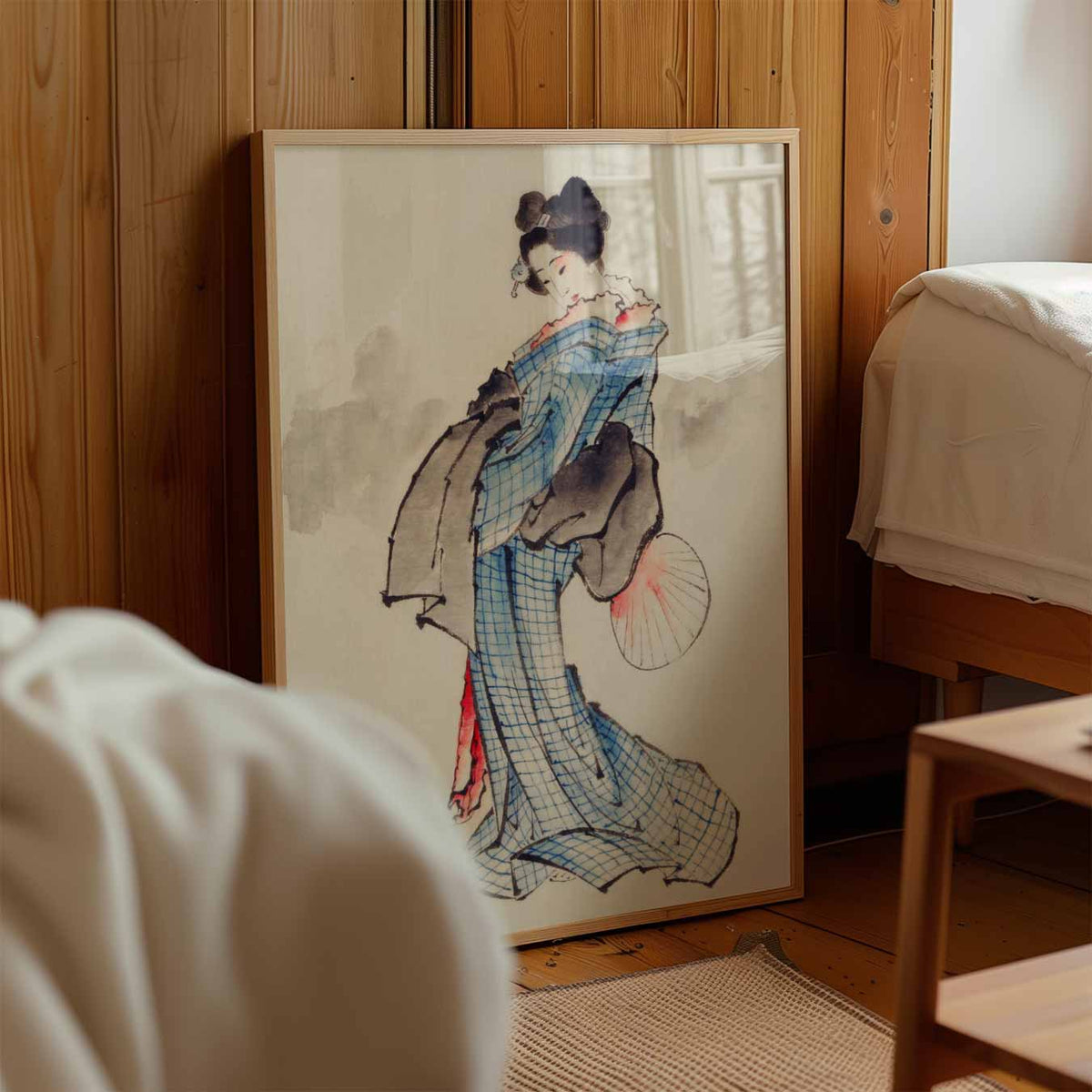 Elegante Japanse Schoonheid Wandposter – staande muurposter voor de kinderkamer
