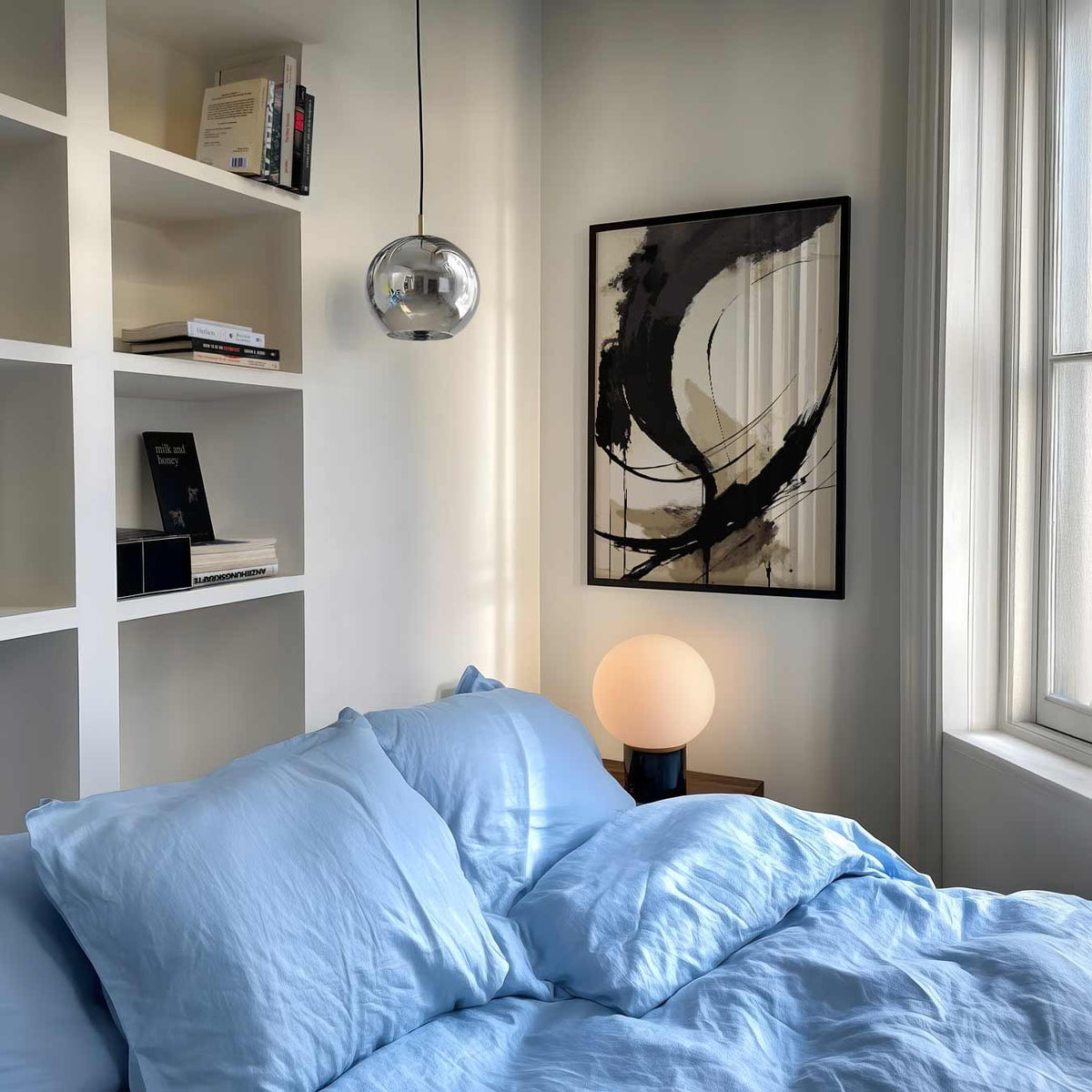 Abstracte Elegantie – abstracte poster als moderne staande wanddecoratie