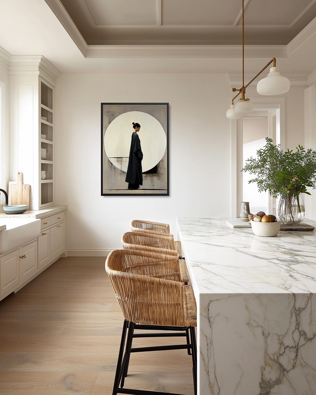 Abstract – moderne staande wandkunst