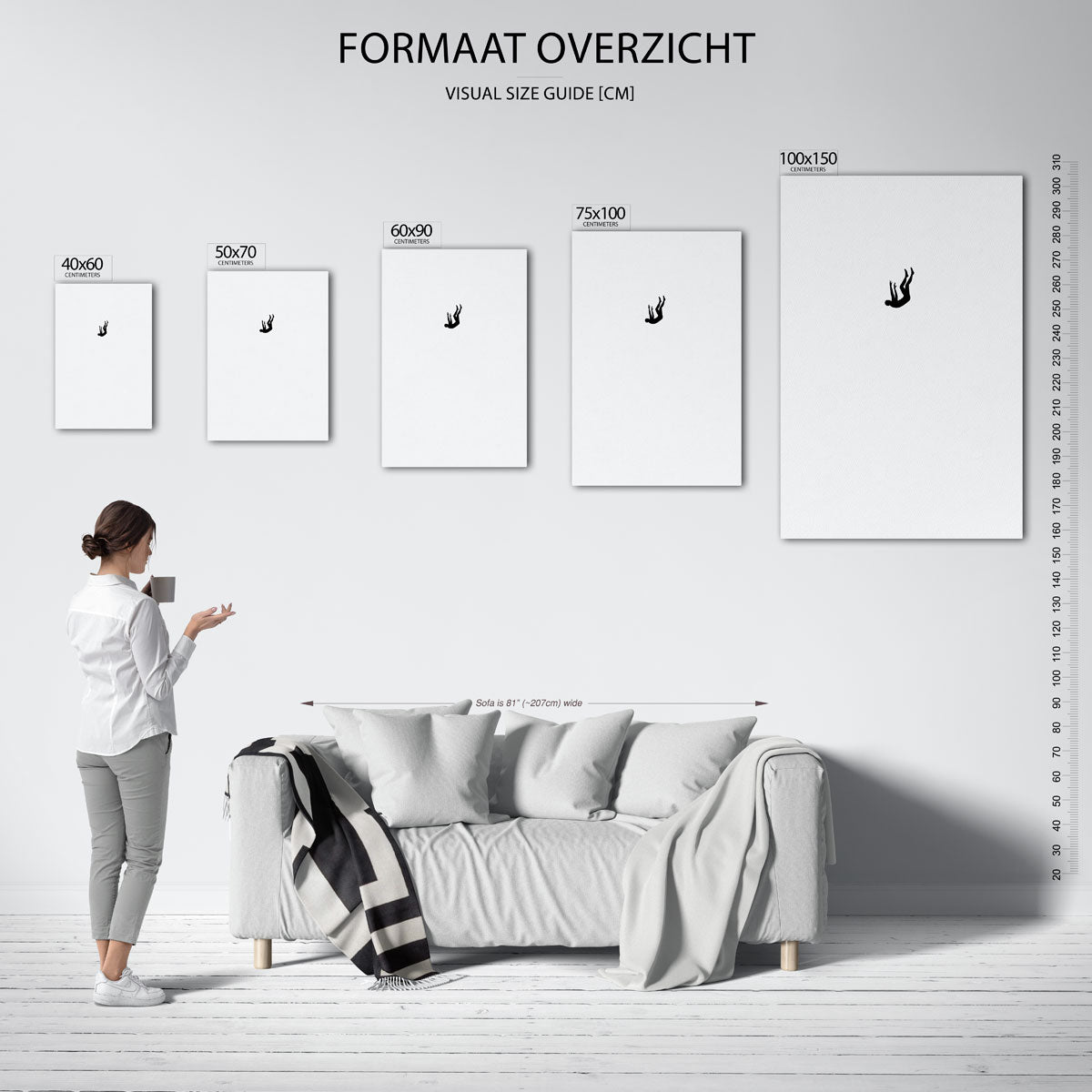 Val – staand wanddecoratie kunstwerk