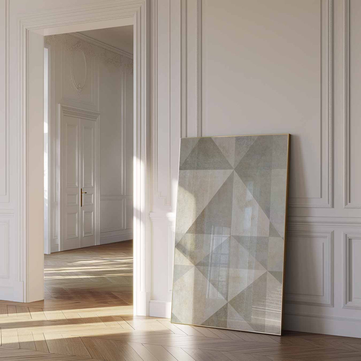 Geometrische Elegantie – urban poster in staand formaat