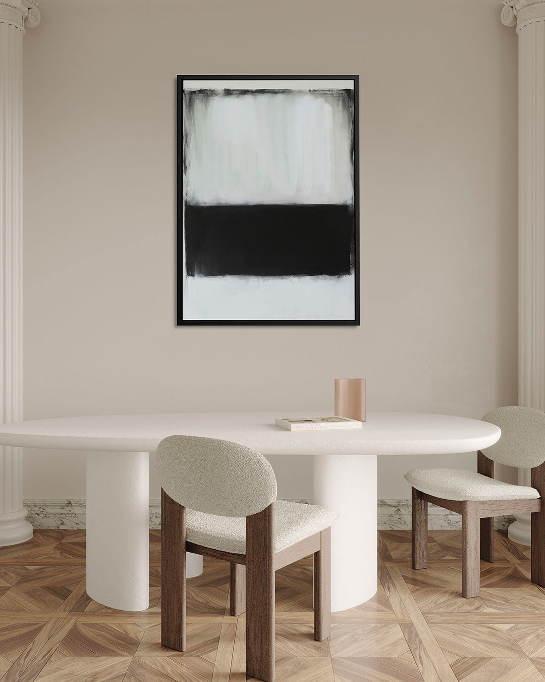 Eenvoudige kleurvlakken – staand wanddecoratie kunstwerk