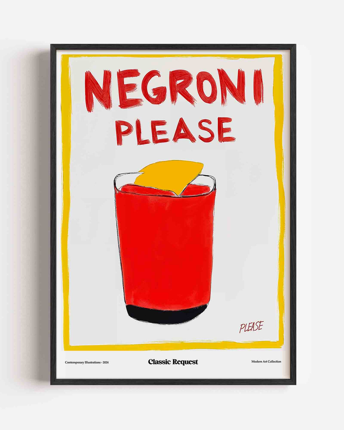 Negroni please – Pop Art en Streetart portret poster als wanddecoratie