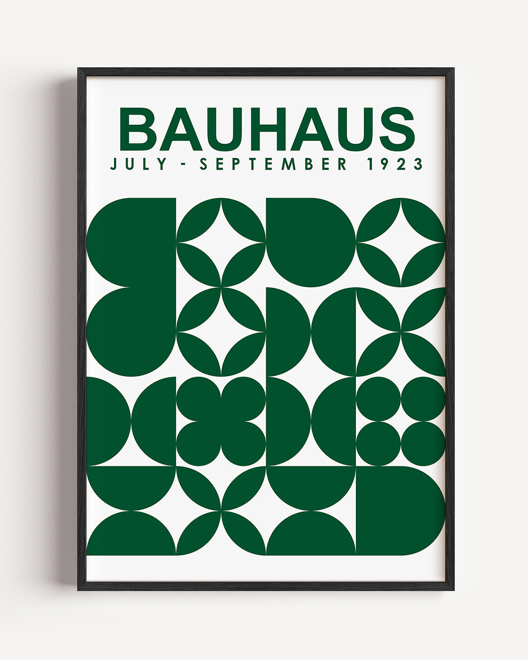 Vormen en vlakken – staande Bauhaus poster als wanddecoratie