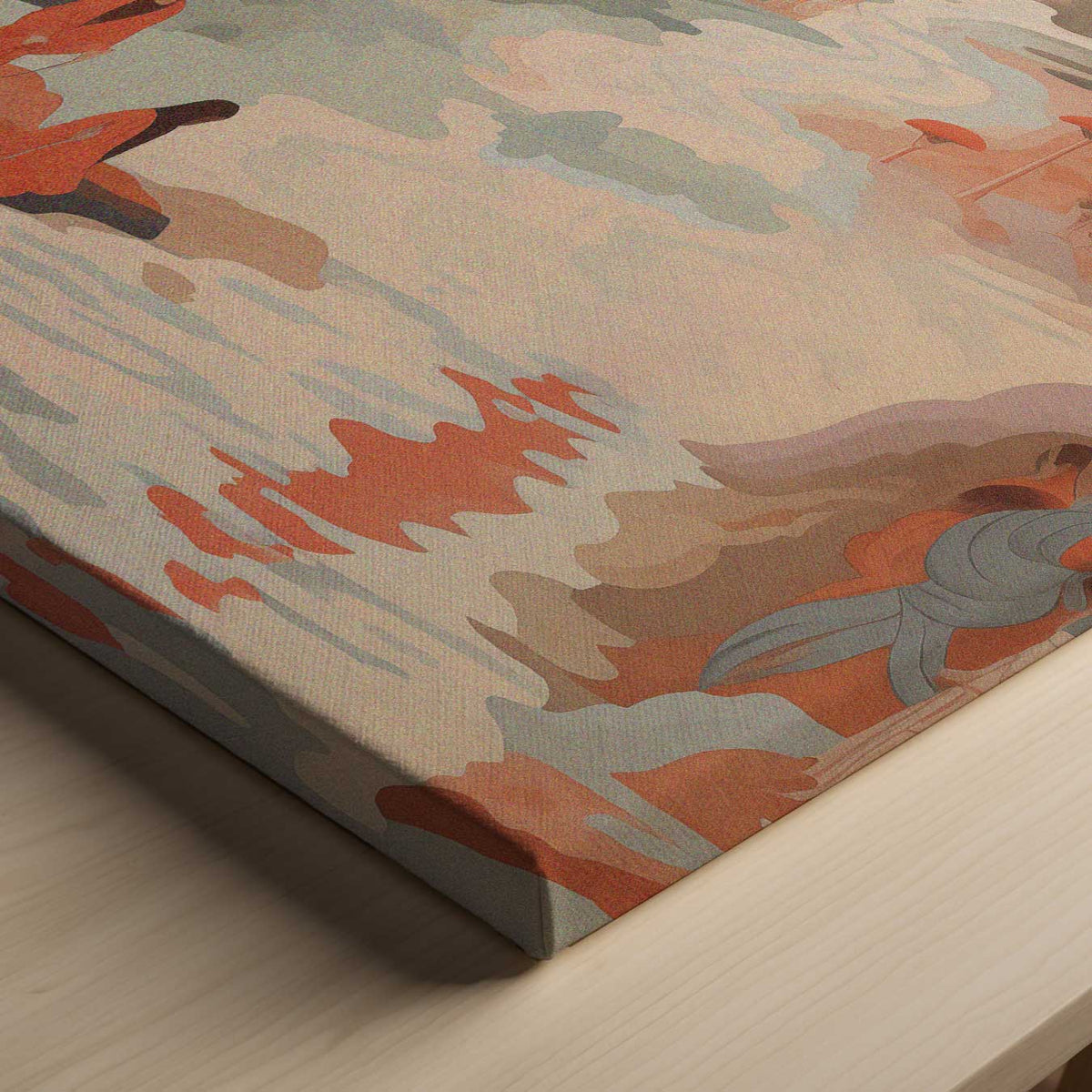 Magisch Landschap in Zachte Tinten – canvas kunstwerk als wanddecoratie