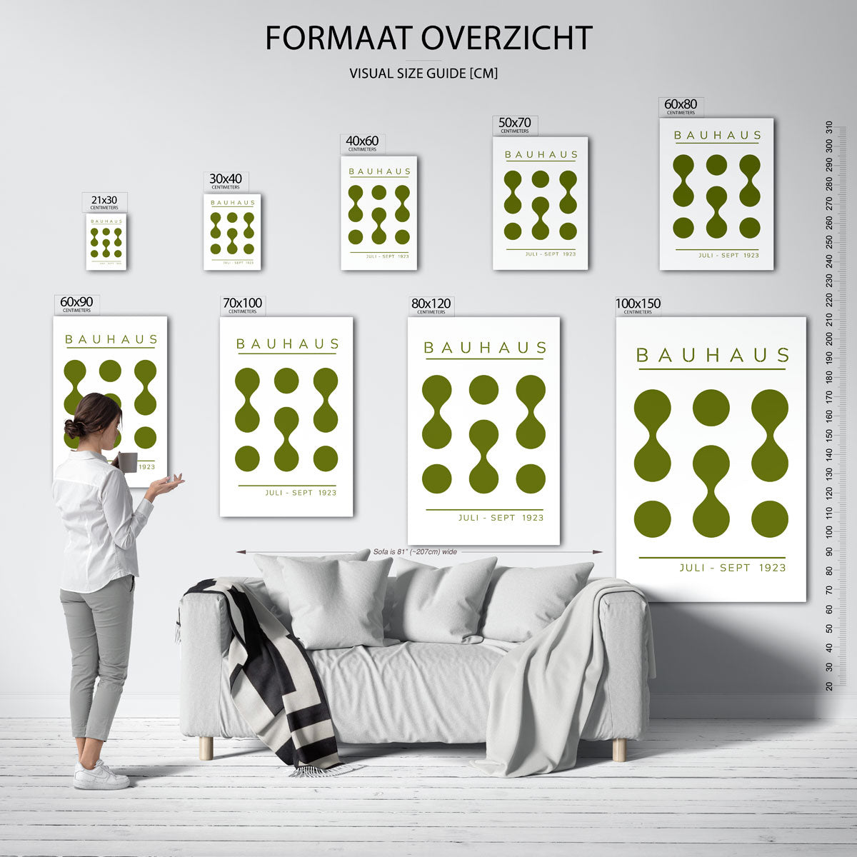 Vorm en ritme – Bauhaus poster als moderne geometrische wanddecoratie