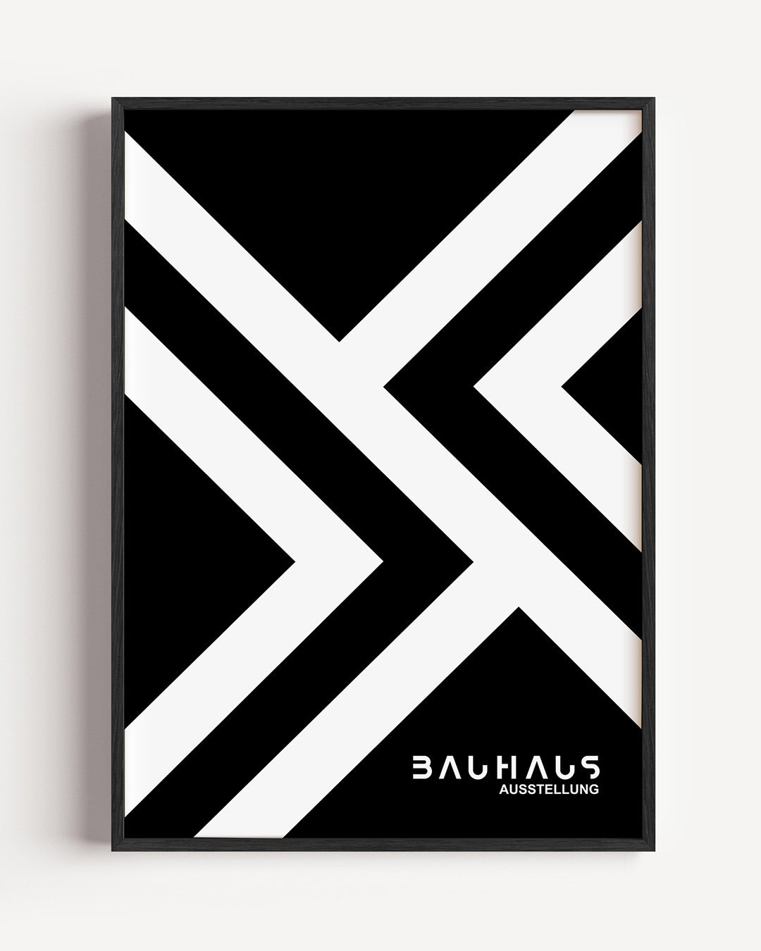 Lijnenspel en vlakkenspel – staande Bauhaus poster als wanddecoratie
