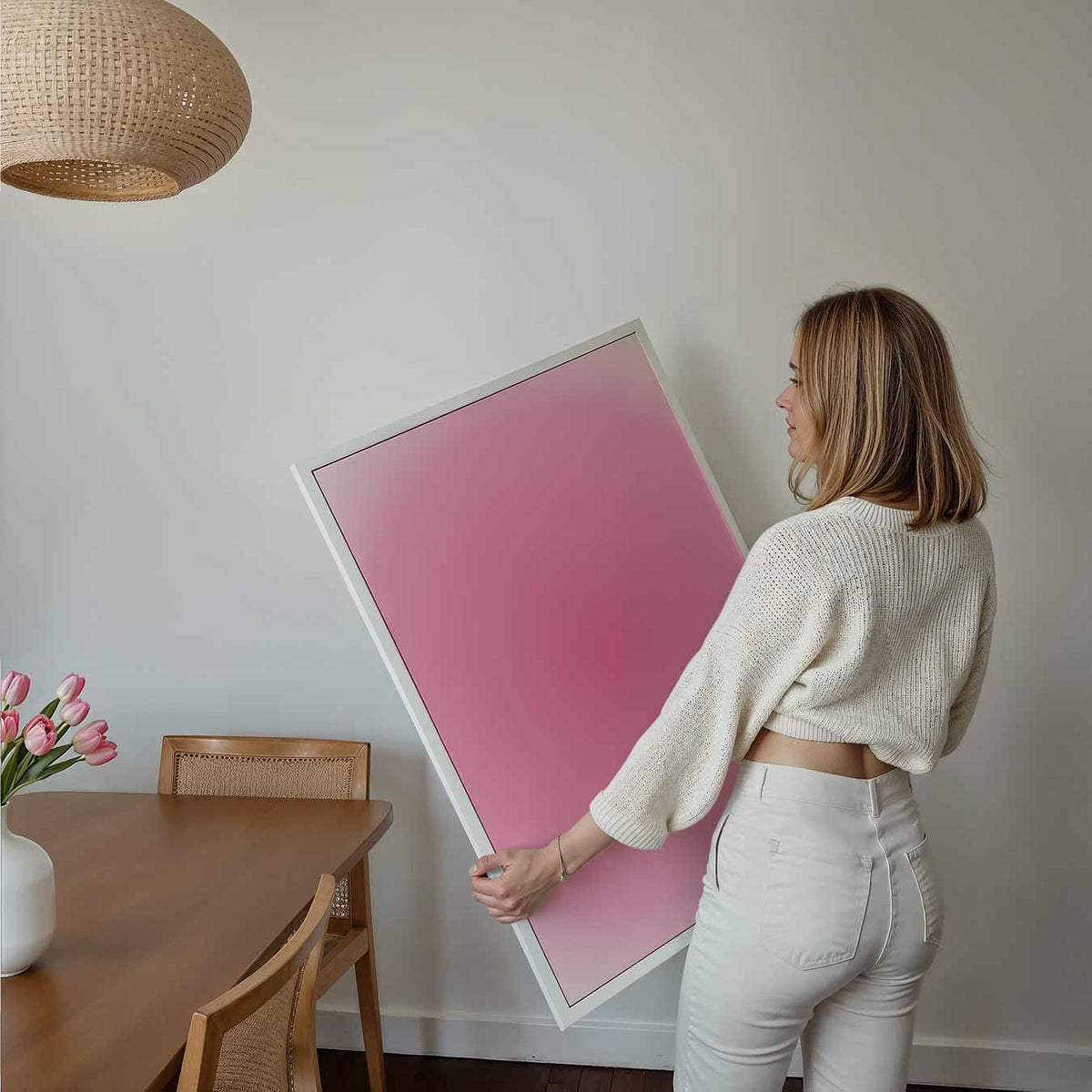 Roze Droomachtige – kids poster als vrolijke staande wanddecoratie