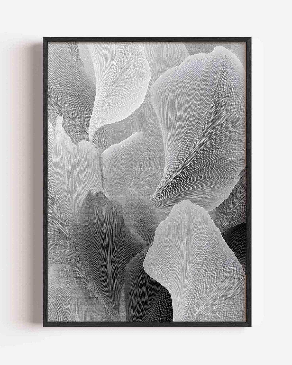 Abstracte bladeren – abstracte portret poster als wanddecoratie