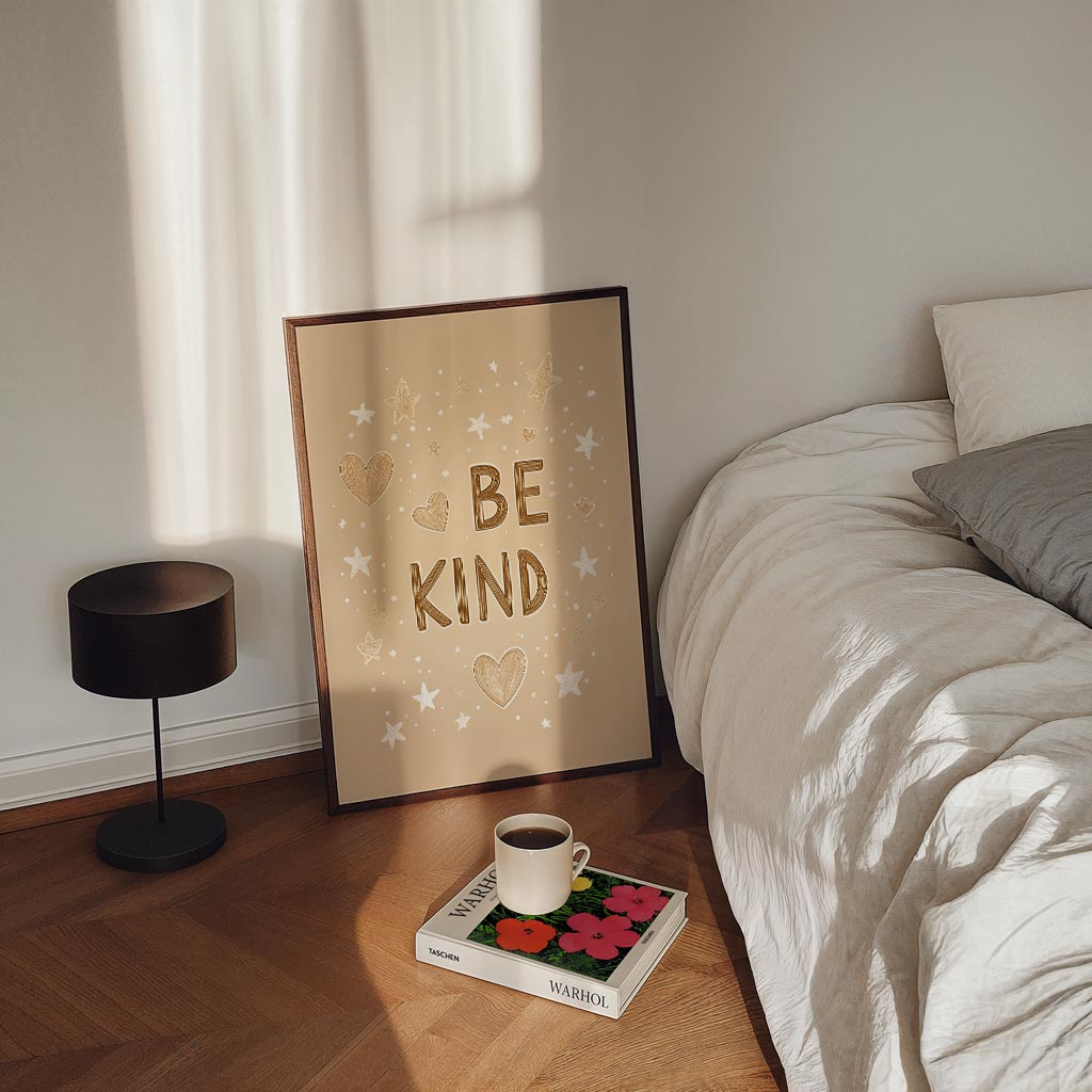Be Kind Inspiratieposter – kinderposter in staand formaat