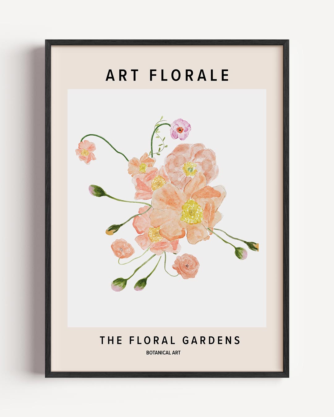 Botanische Bloemkunst – boheme portret poster als wanddecoratie