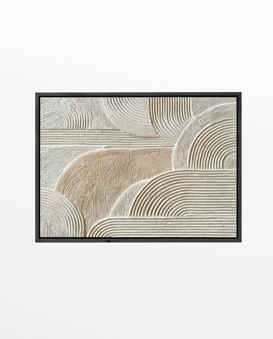 Gelaagde lijnen – liggend abstract kunstwerk