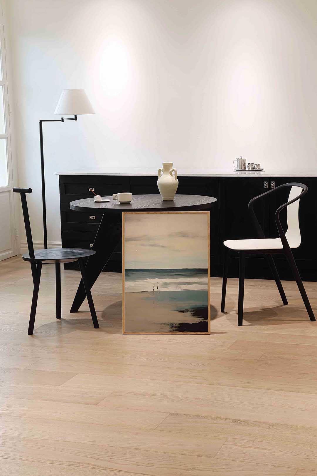 Strand en zee – abstracte wandkunst als portret poster