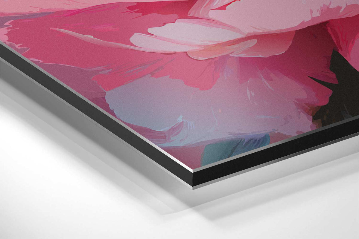 Bloeiende Peony – modern portret kunstwerk van WallArtistic