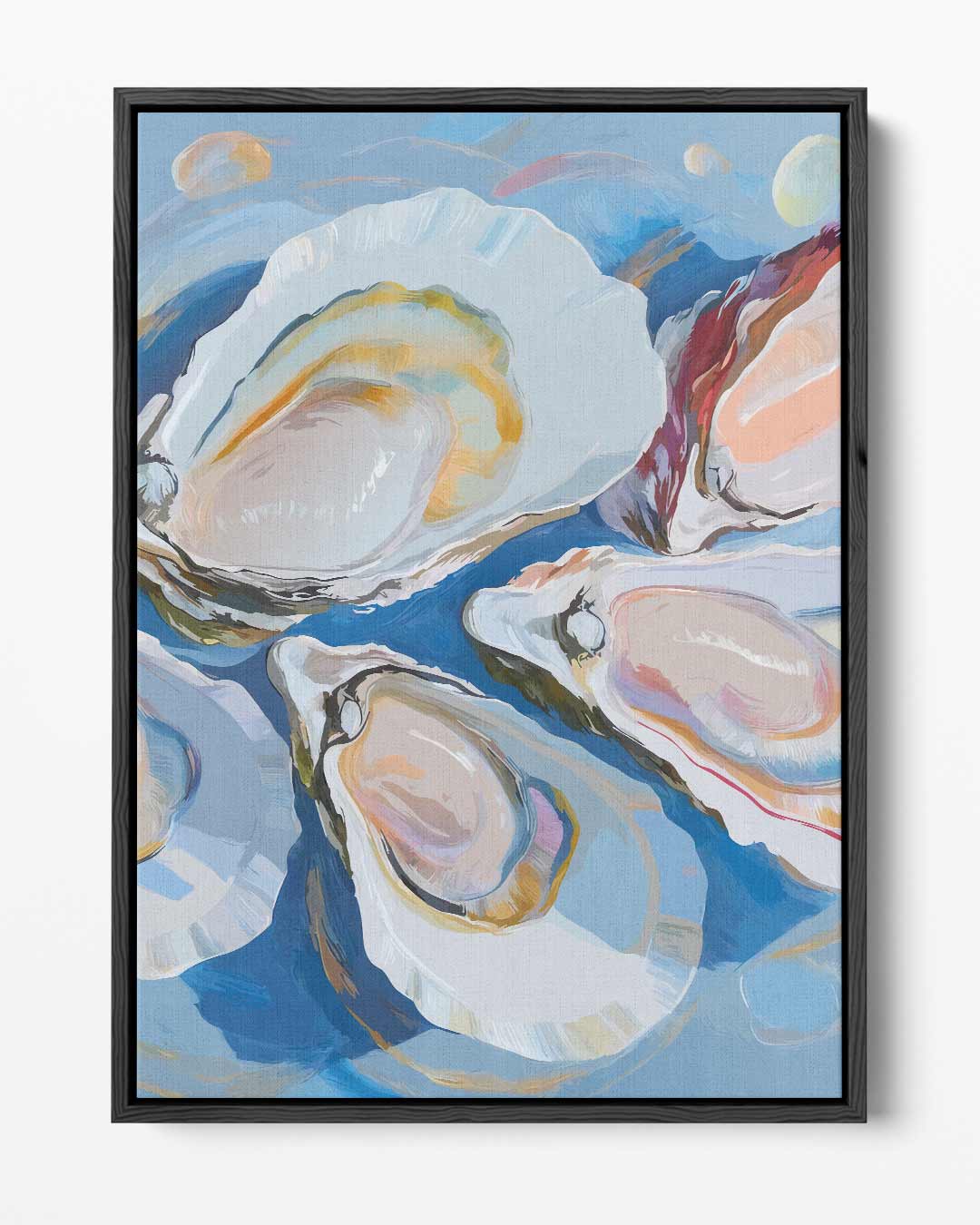 Oesterglans – portret kunstwerk als wanddecoratie