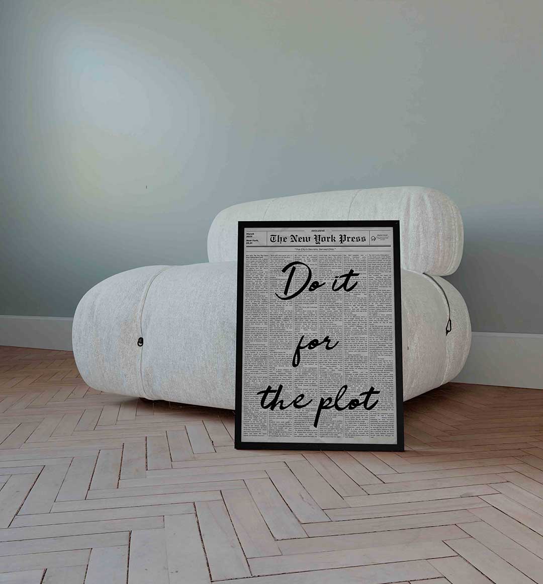 Do it for the plot – Pop Art wandkunst als portret poster