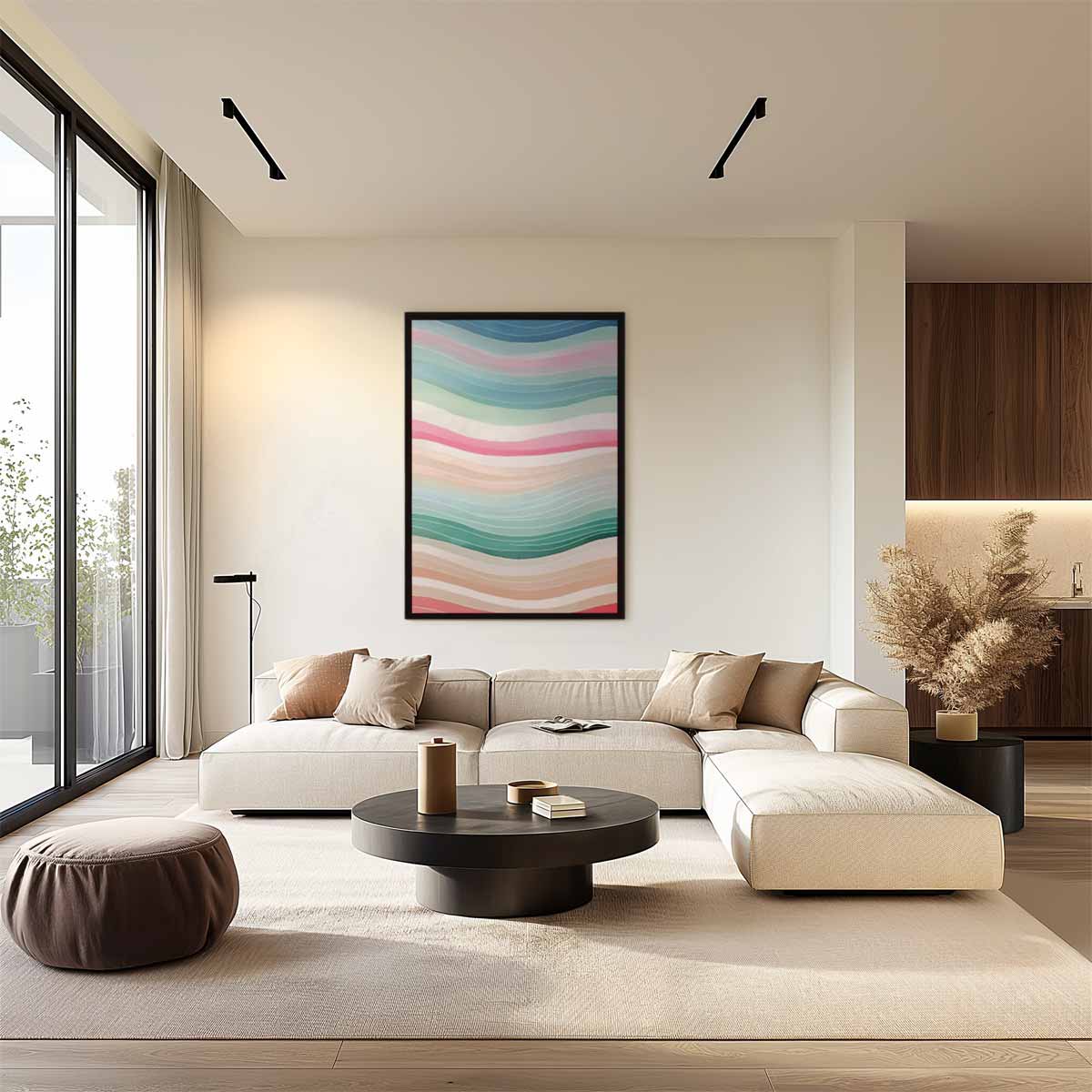 Zomerse Golven – plexiglas wanddecoratie in portret formaat