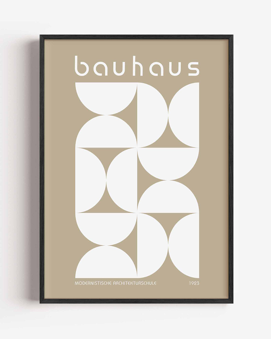 Vormritme en balans – staande Bauhaus poster als wanddecoratie