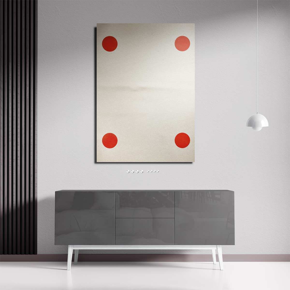 Vurig Evenwicht – staande wandkunst voor woonkamer of interieur
