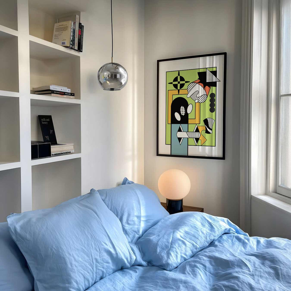 Moderne Geometrische Kunstposter – abstracte poster als moderne staande wanddecoratie