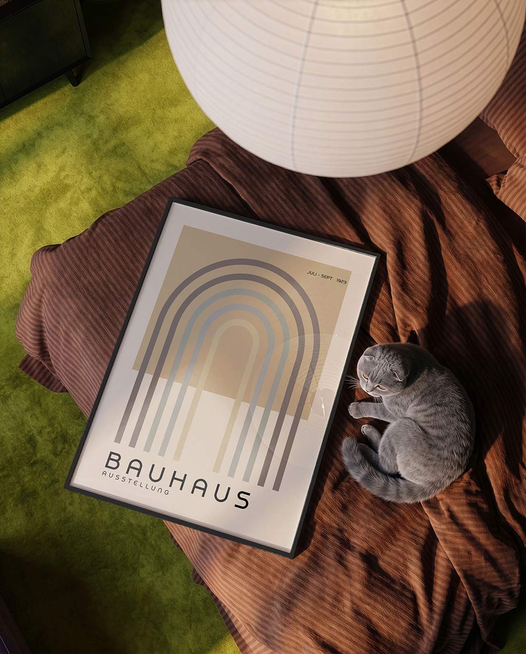 Vorm en balans – moderne Bauhaus wandkunst als poster