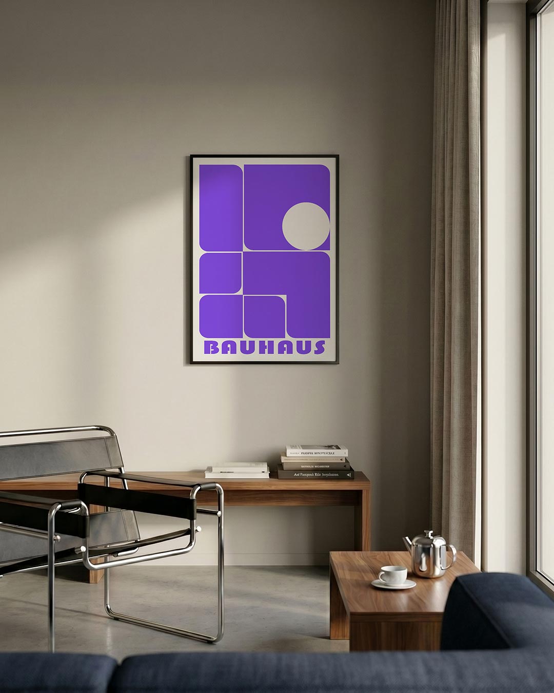  – staande Bauhaus poster voor aan de muur