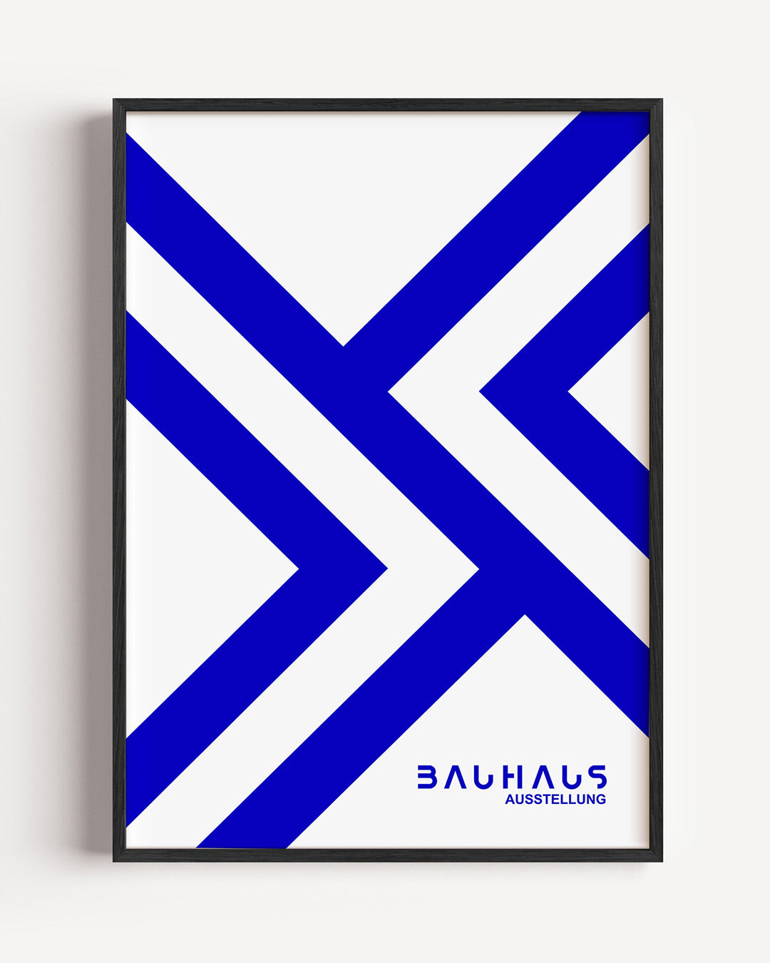 Lijnen en vlakken – staande Bauhaus poster als wanddecoratie
