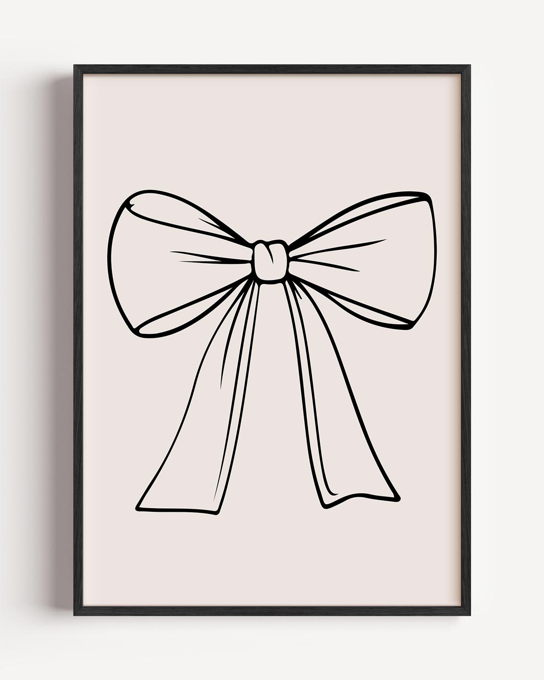 Elegante Strik Illustratie – zomer portret poster als wanddecoratie