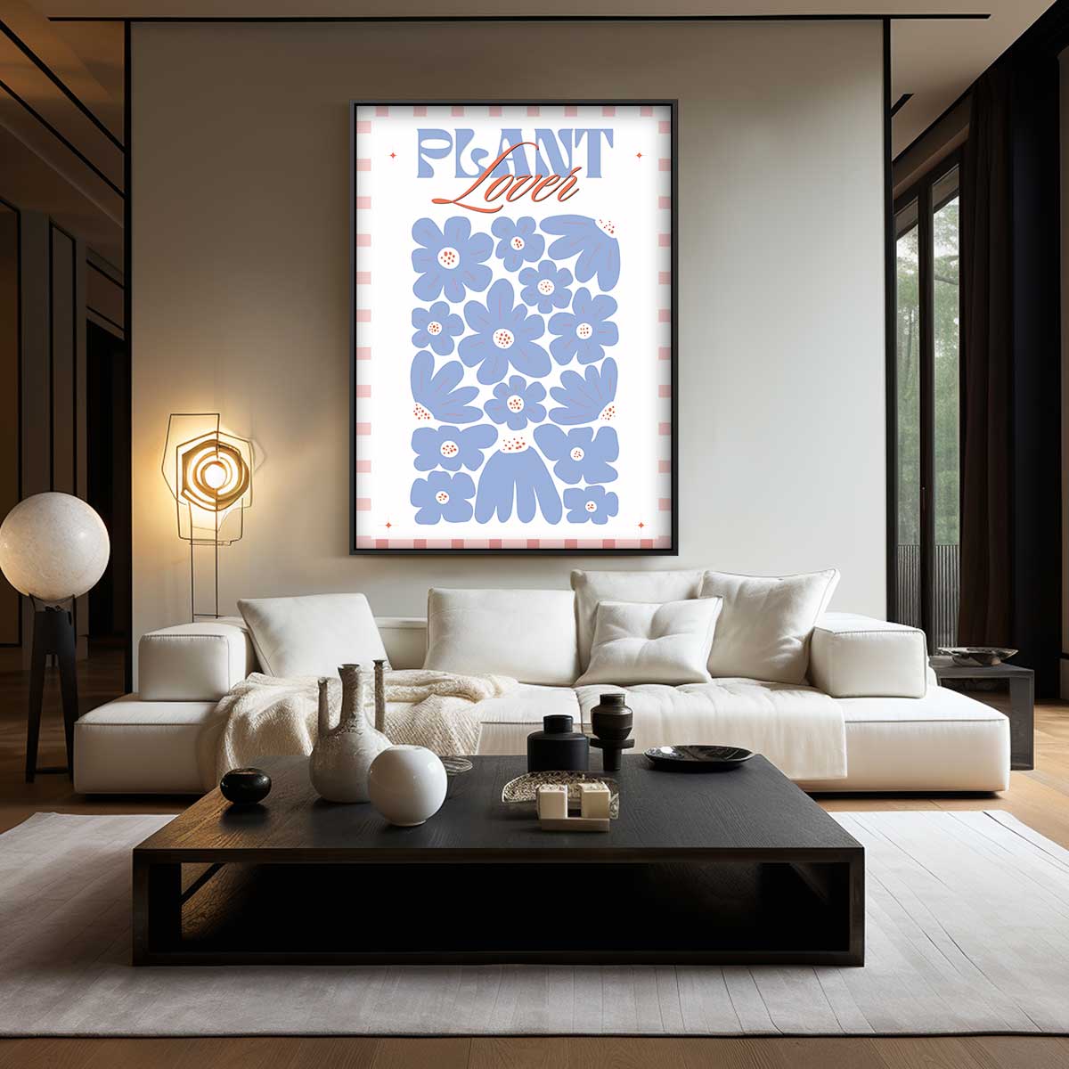 Bloemenliefhebber Poster – dibond wanddecoratie in staand formaat